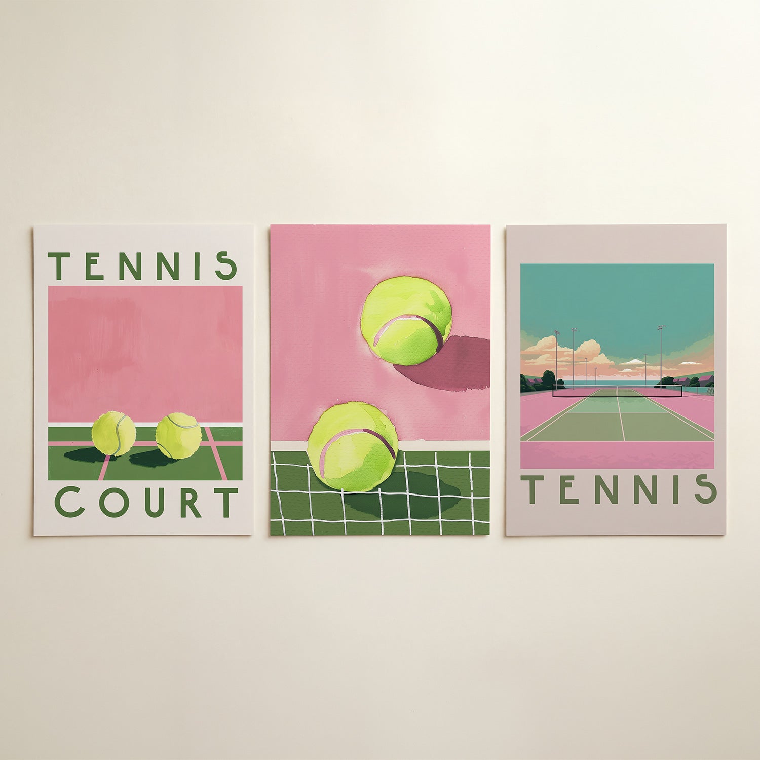 Sportieve kleuren Posterset