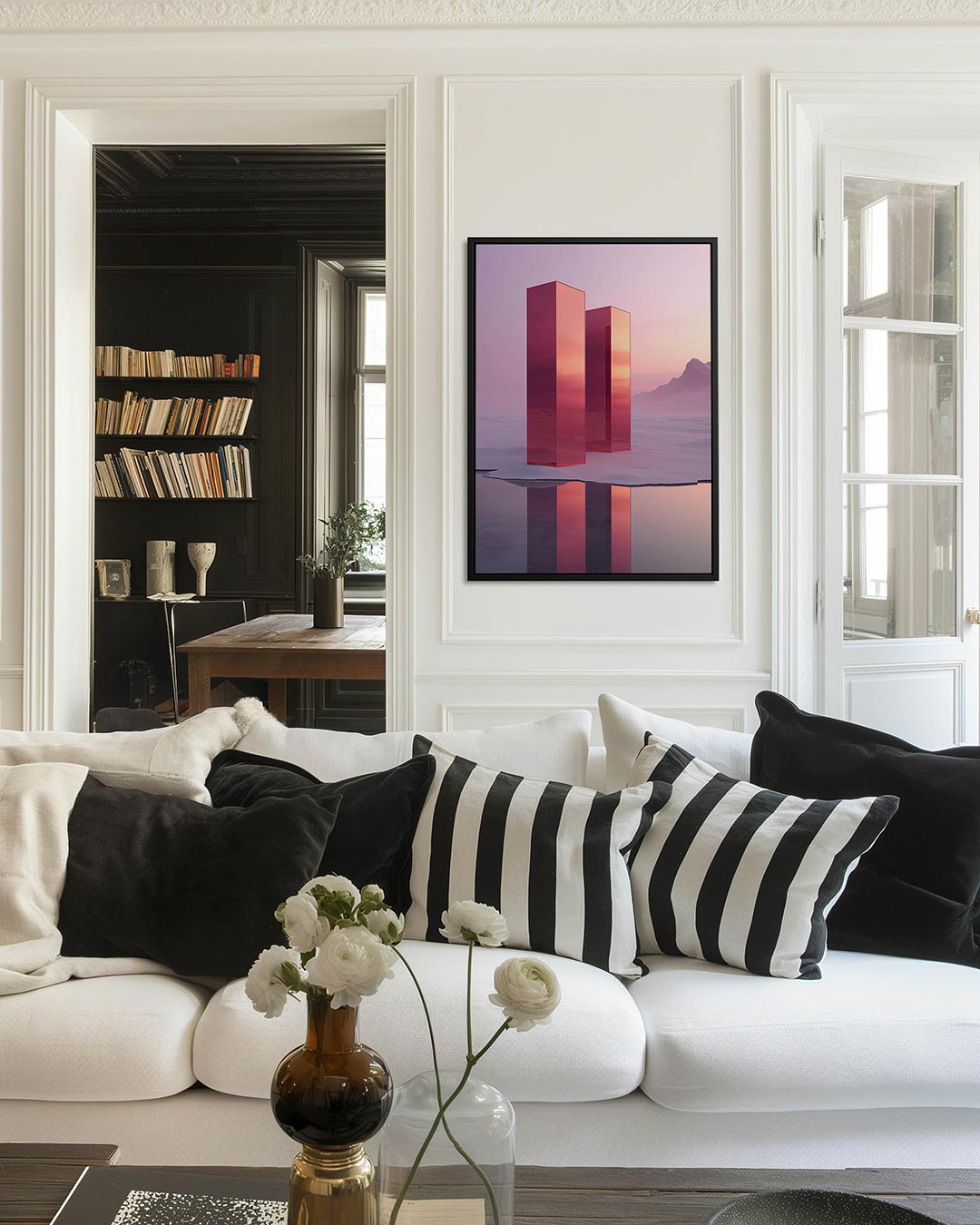 Reflecterende torens Kunstwerk