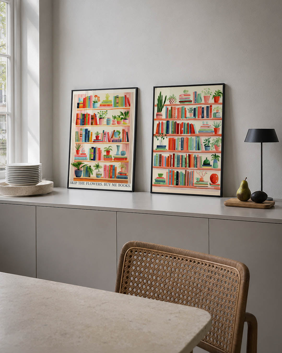 Boeken en planten Posterset
