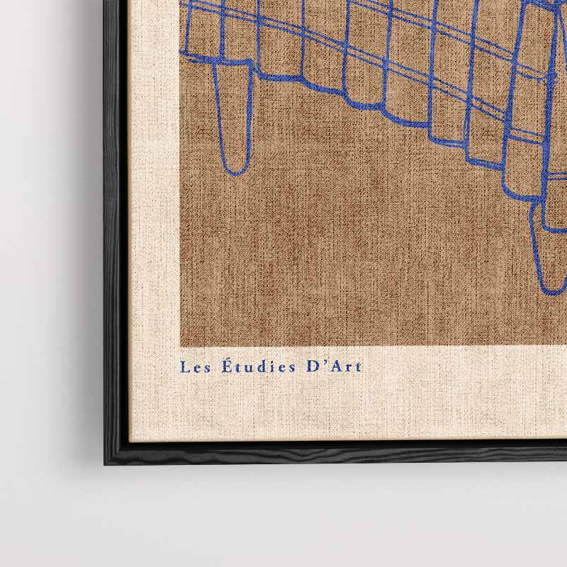Moderne Lijnen Stilleven Kunstwerk-canvas-dibond-plexiglas-wanddecoratie-WallArtistic