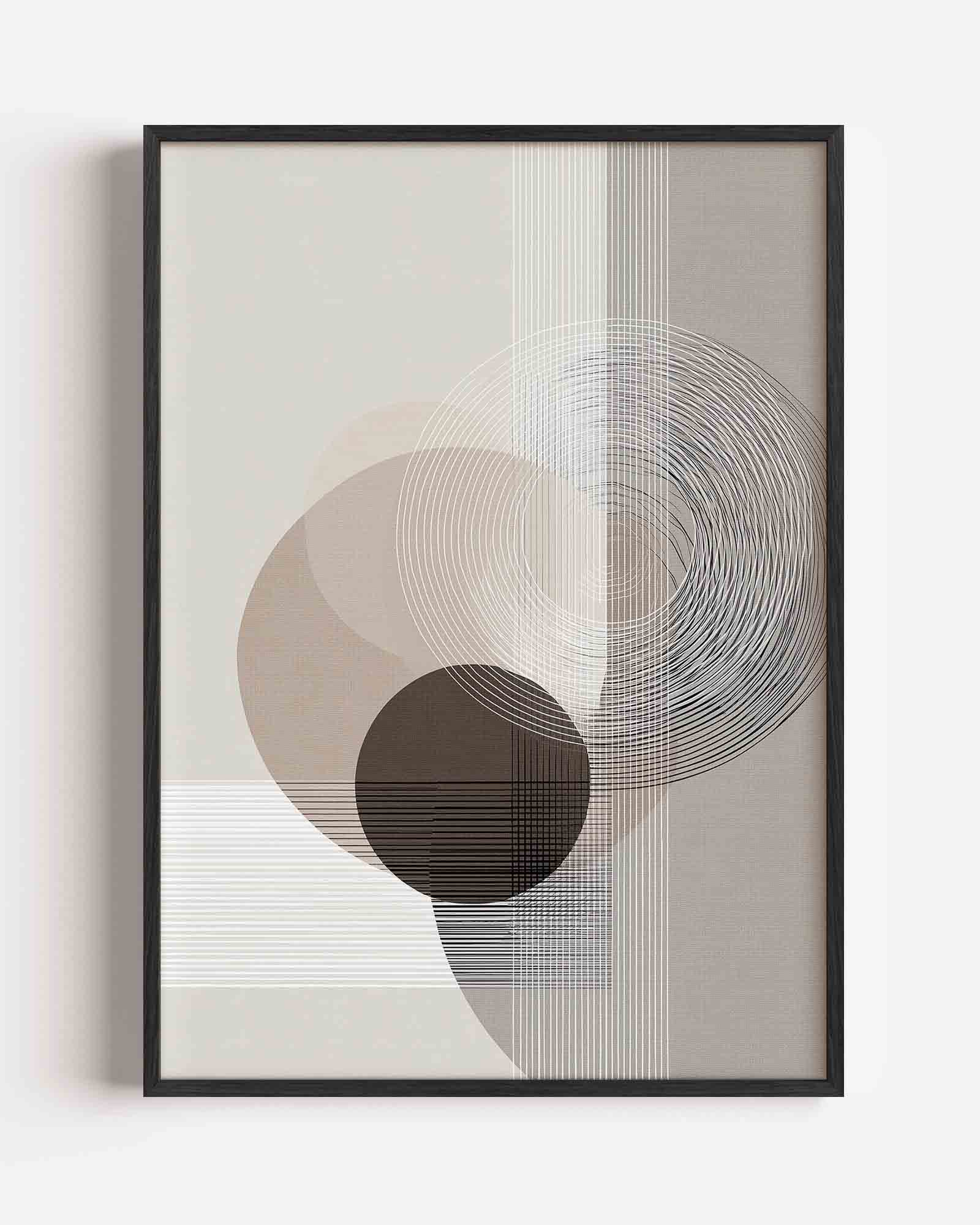Abstracte cirkels Poster