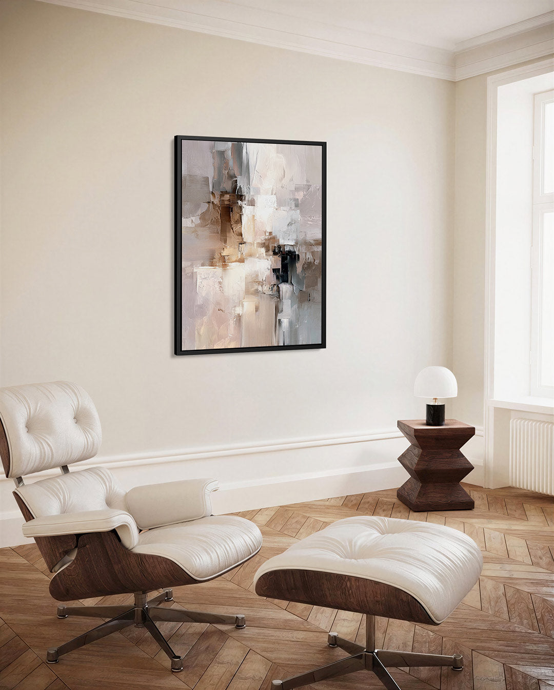 Gelaagde compositie Kunstwerk