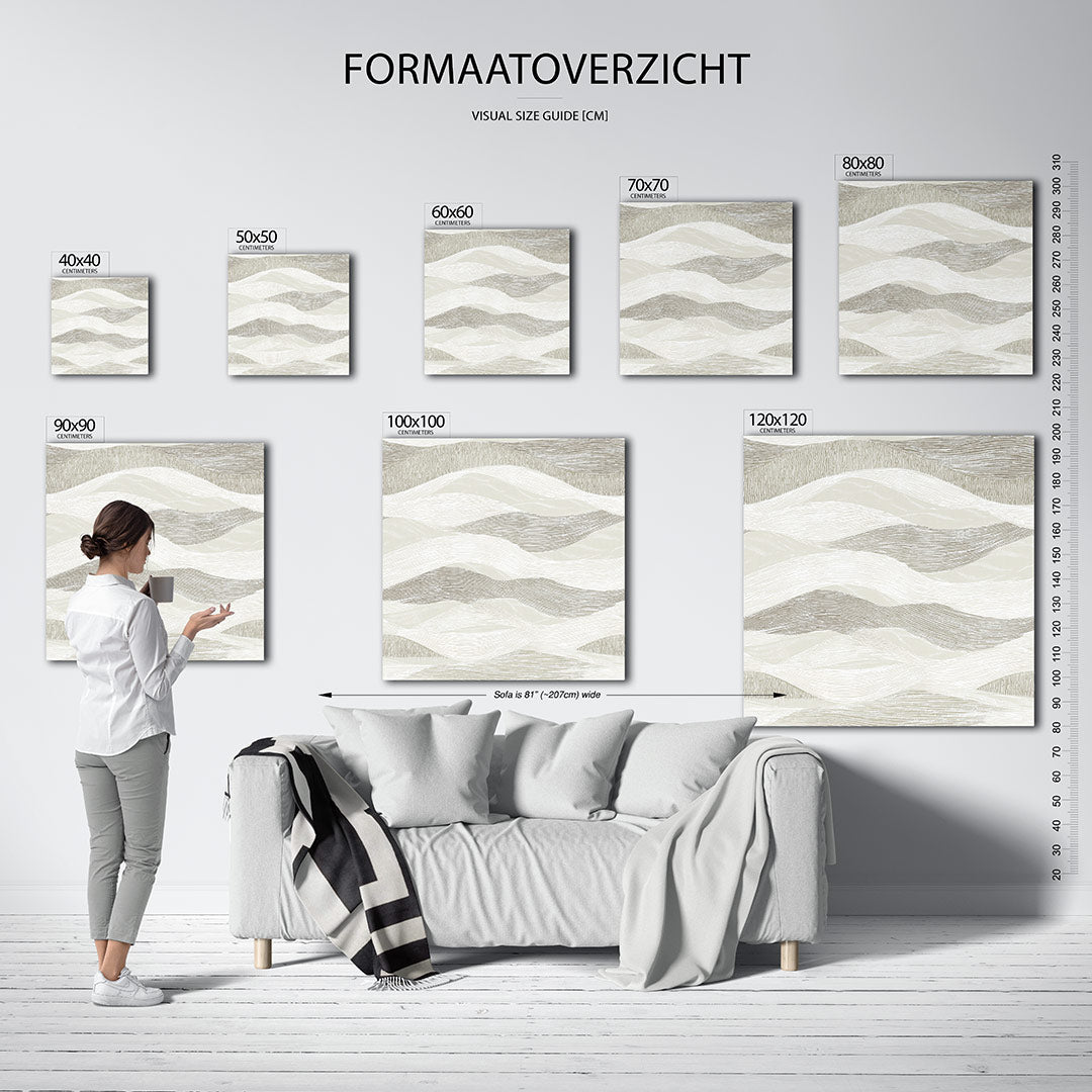 Golvende lijnen Kunstwerk