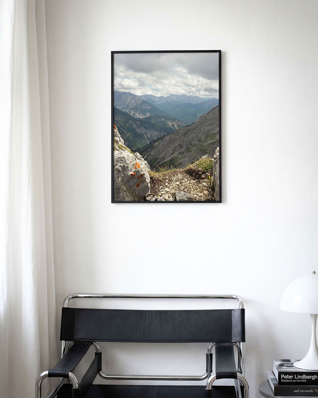 Berglandschap met rotsen Poster