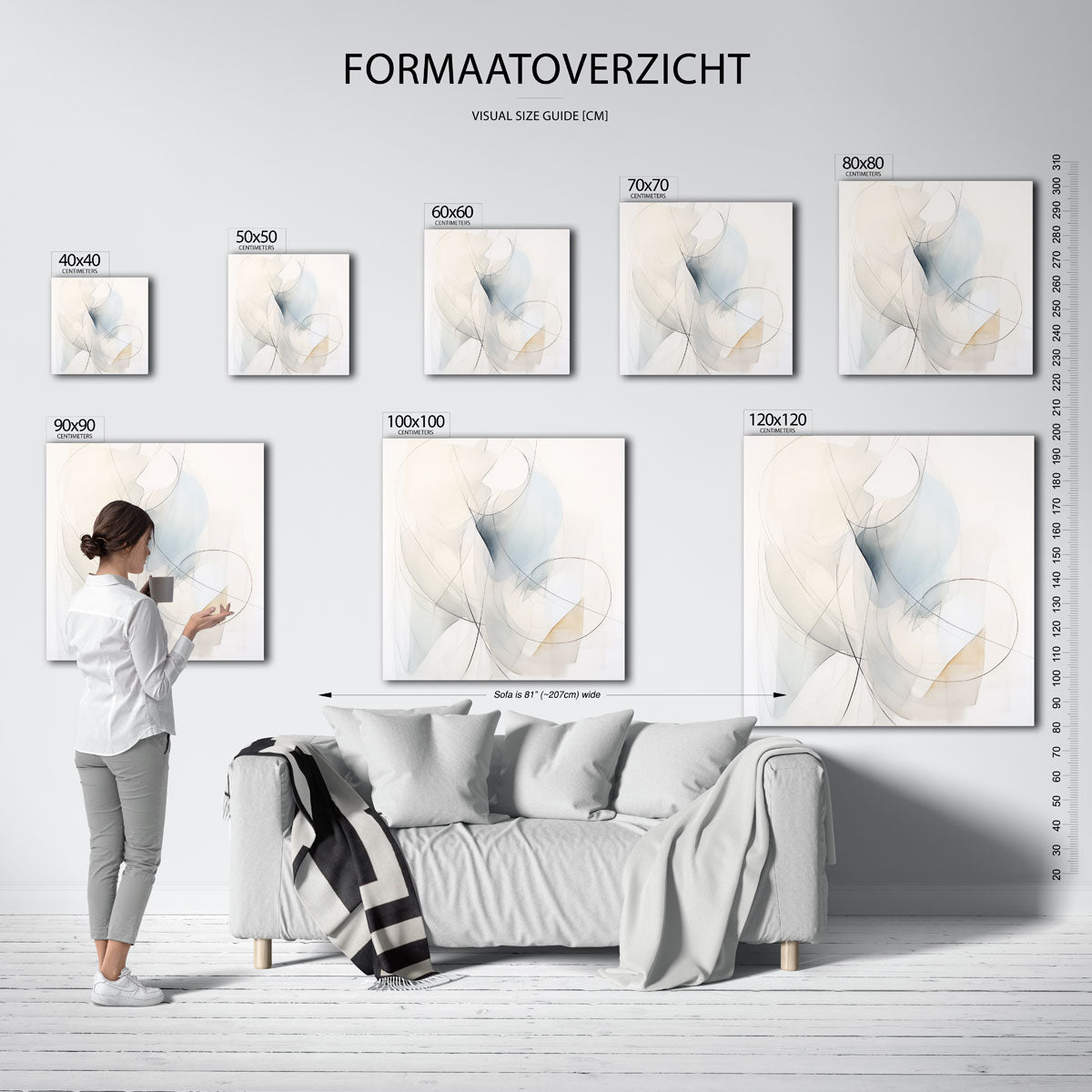 Abstracte lijnen Poster