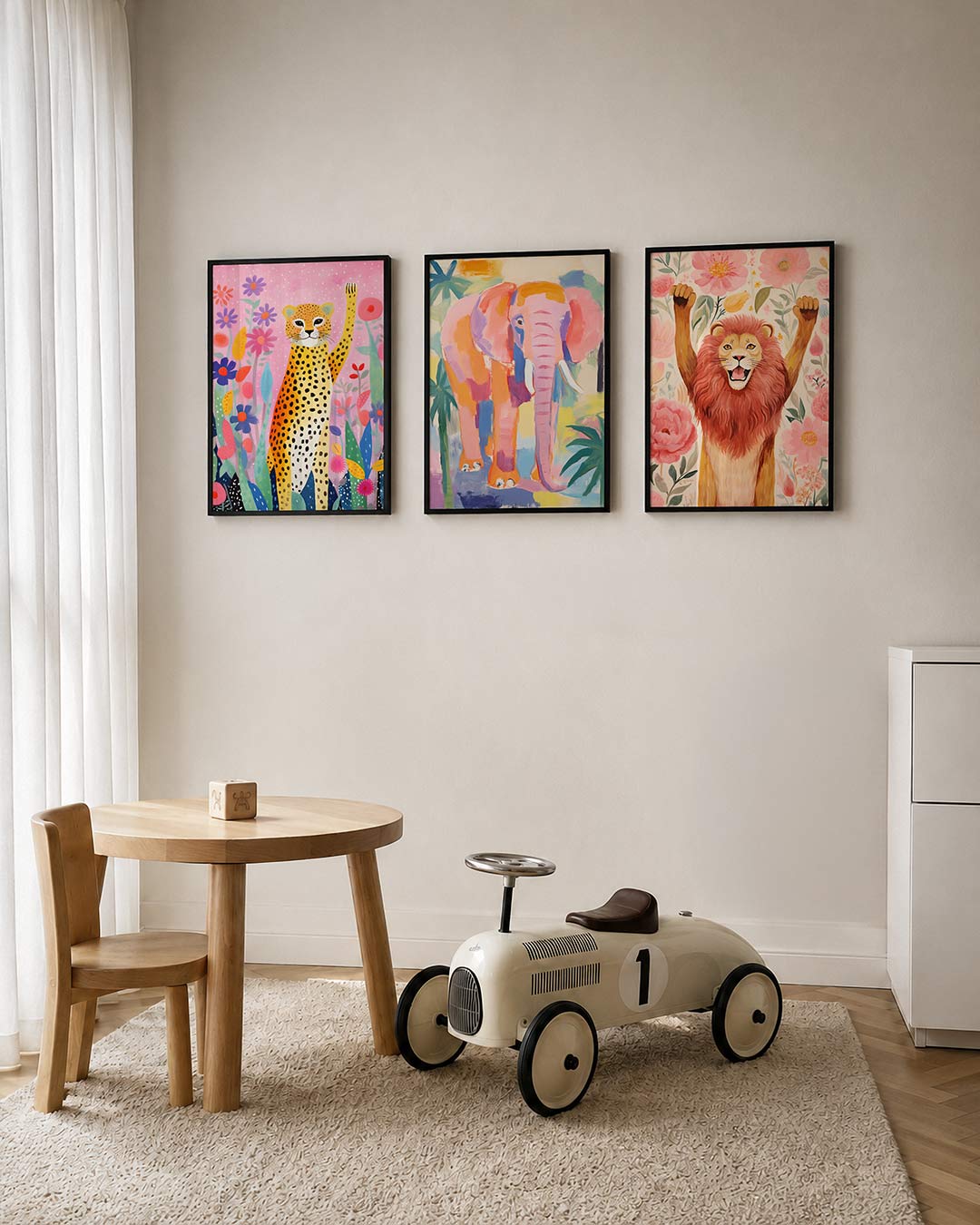 Kleurrijke dierenwereld Posterset