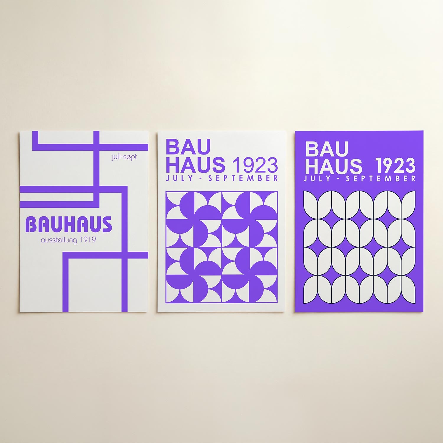 Lijnen en vlakken Posterset