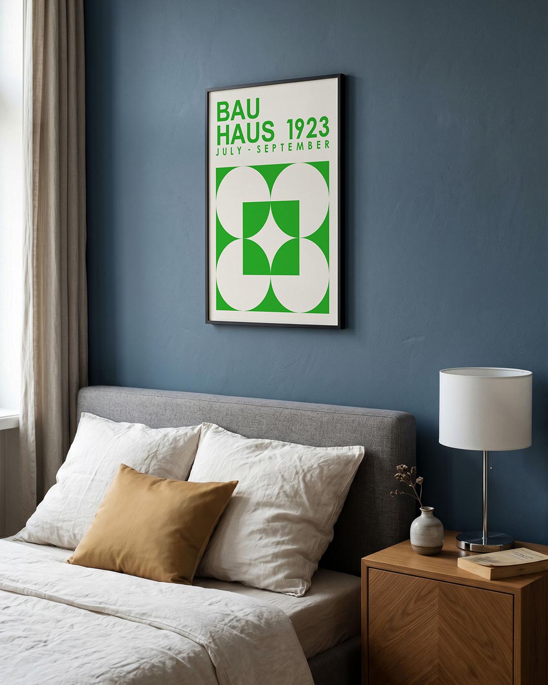 Groene cirkelpatronen Poster