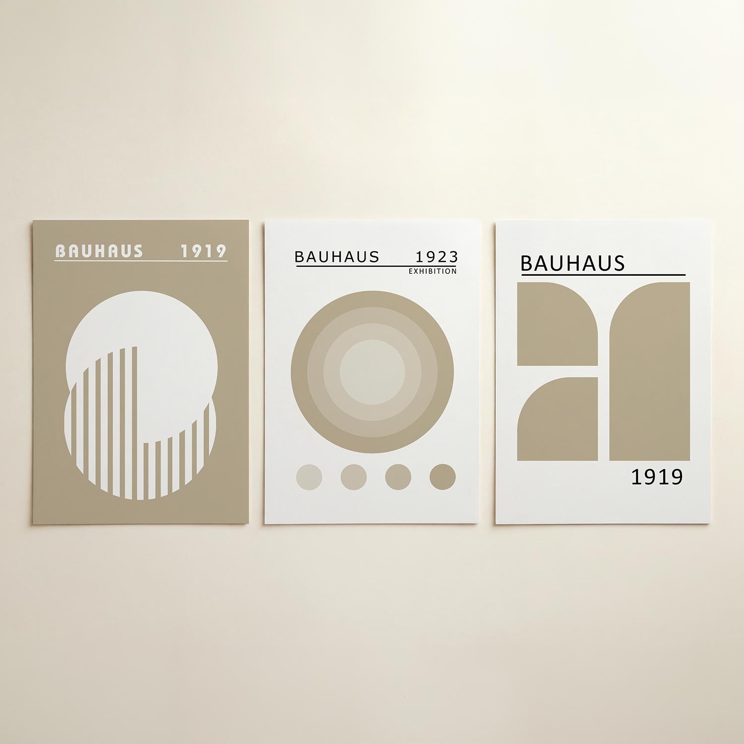 Cirkel en strepen Posterset