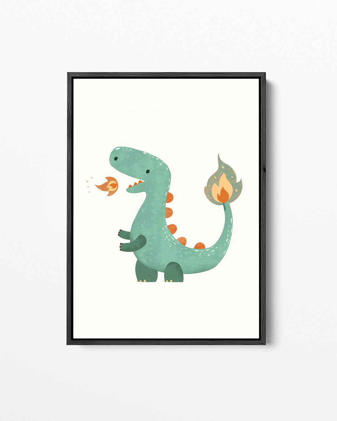 Speelse dinosaurus illustratie Kunstwerk