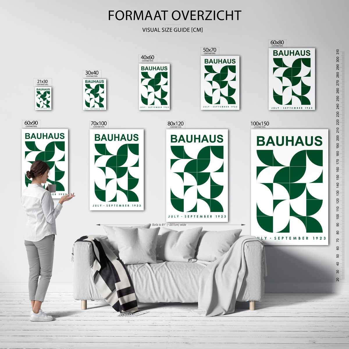 Vormritme en kleur Poster
