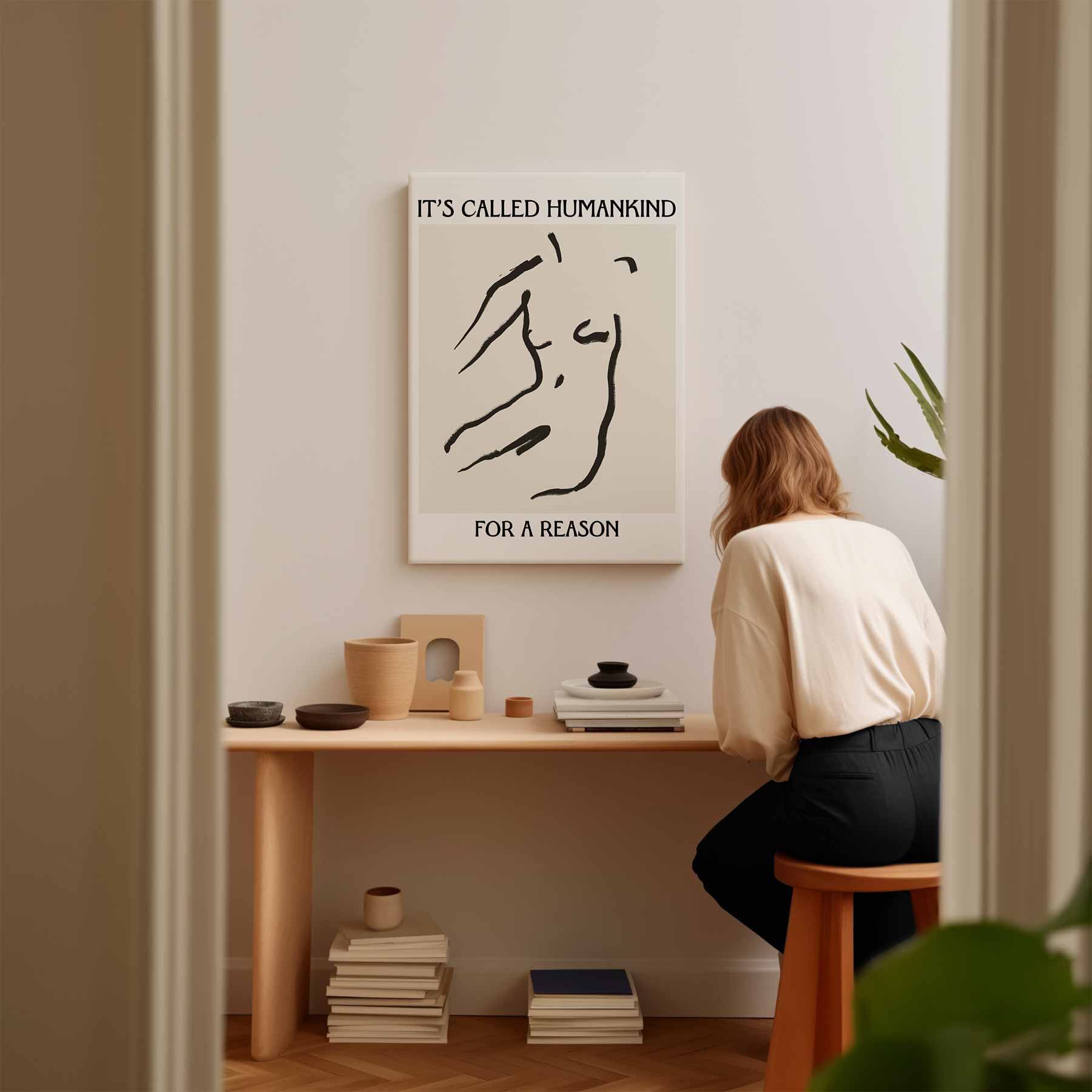 Menselijkheid in Beeld Kunstwerk-canvas-dibond-plexiglas-wanddecoratie-WallArtistic