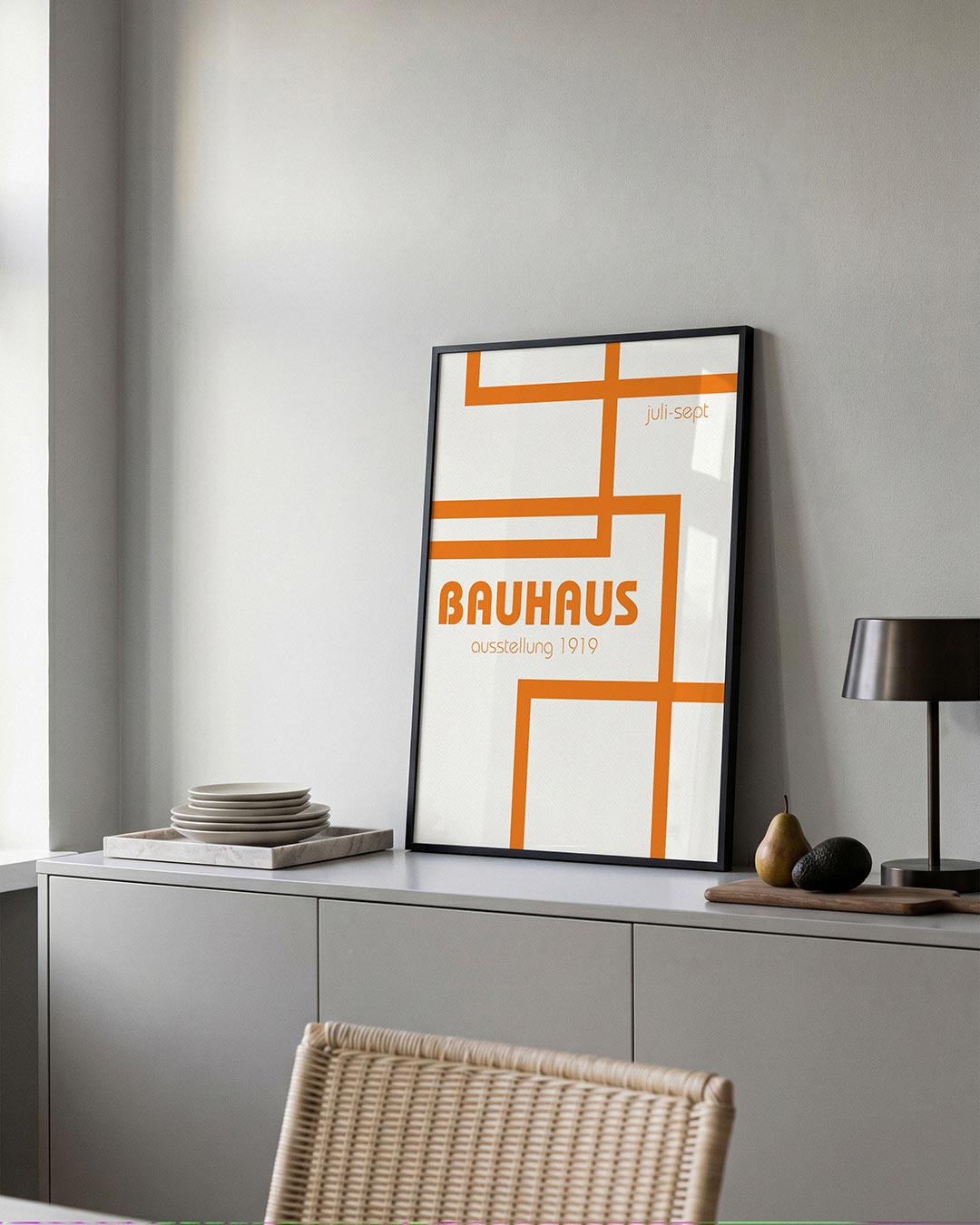 Lijnen en kleurvlakken Poster