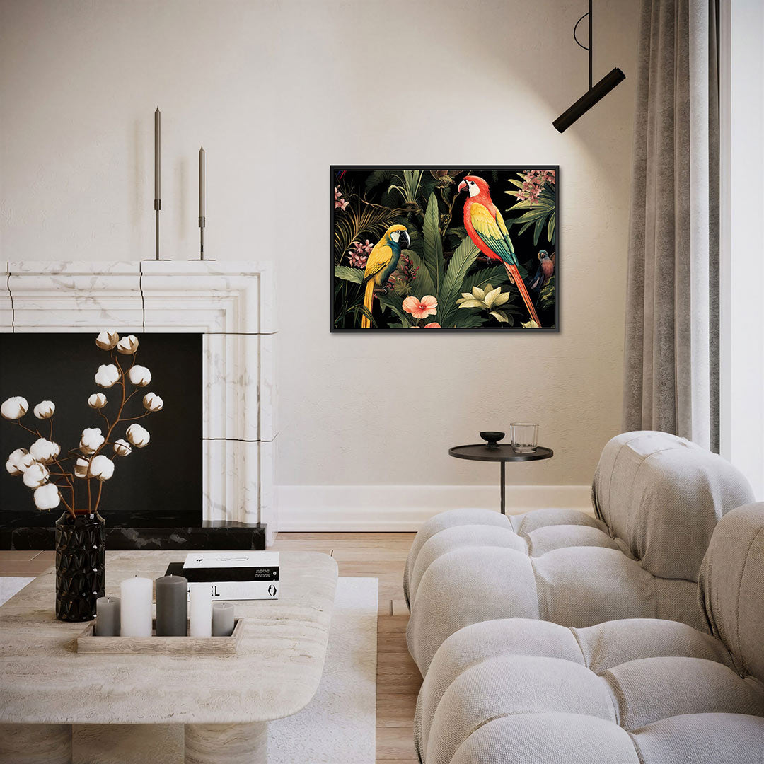 Tropische vogels Kunstwerk