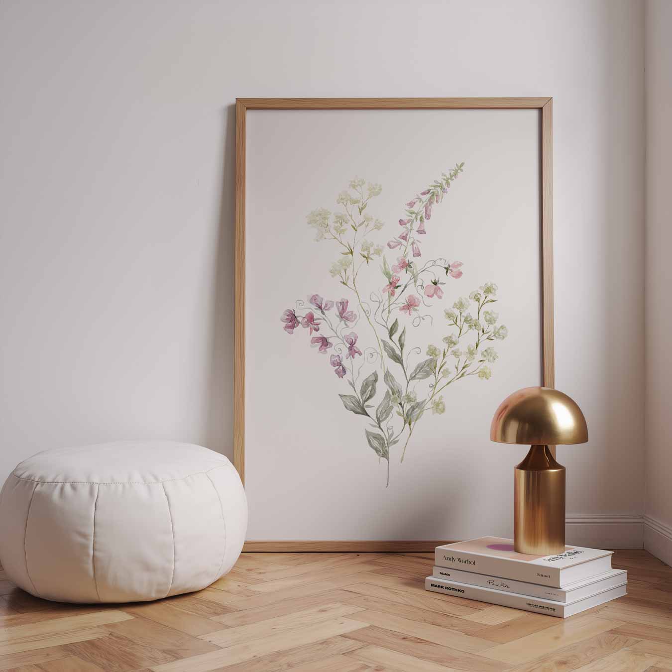 Bloemenfantasie Wandposter-WallArtistic