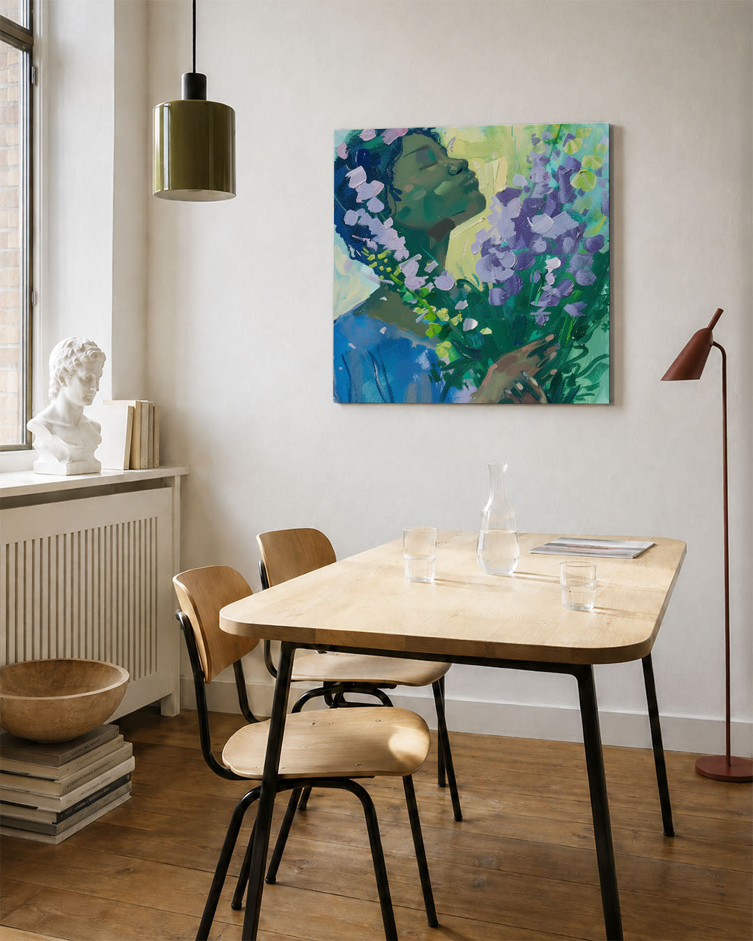 Dromerige bloemen Kunstwerk