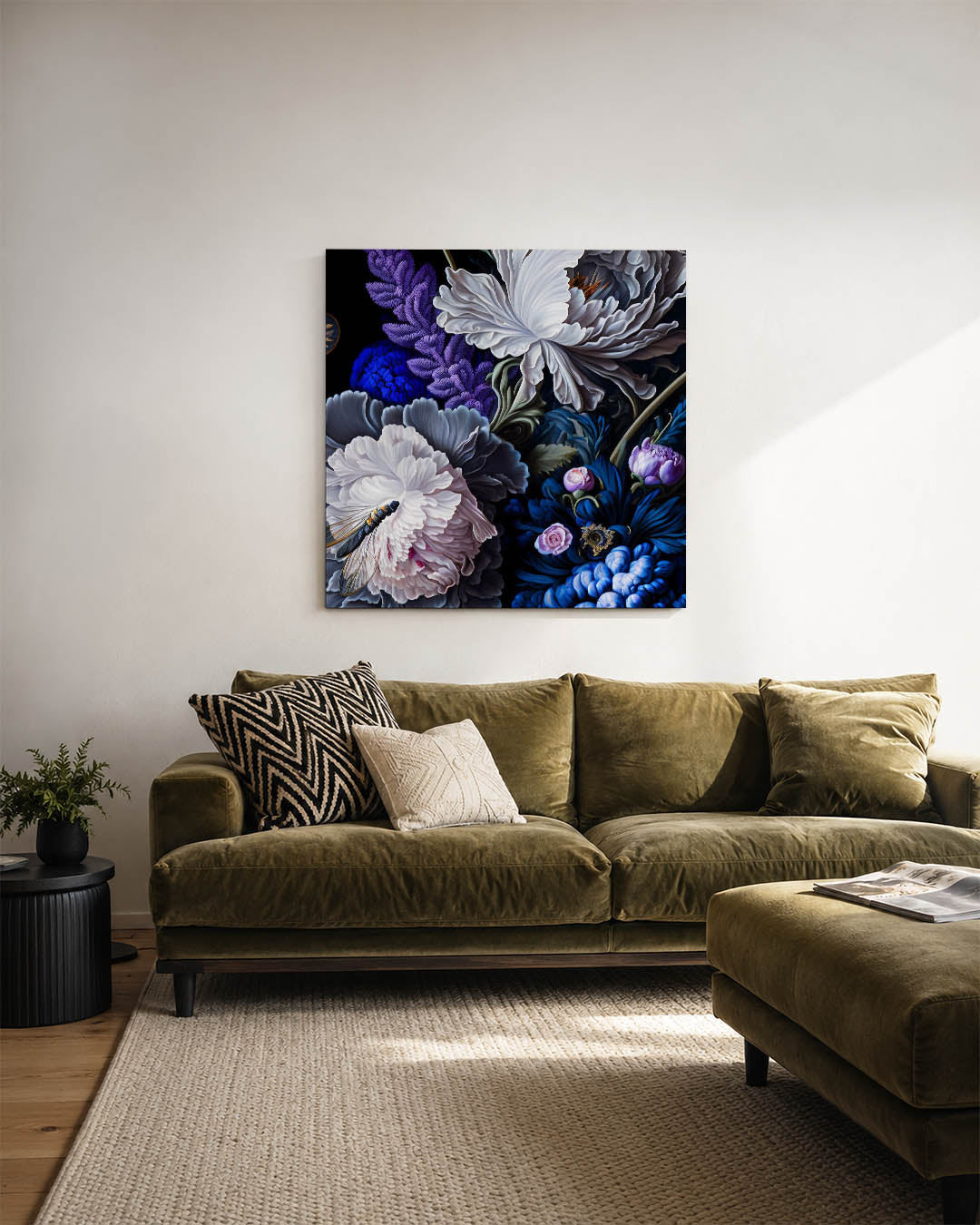 Bloemrijke compositie Kunstwerk