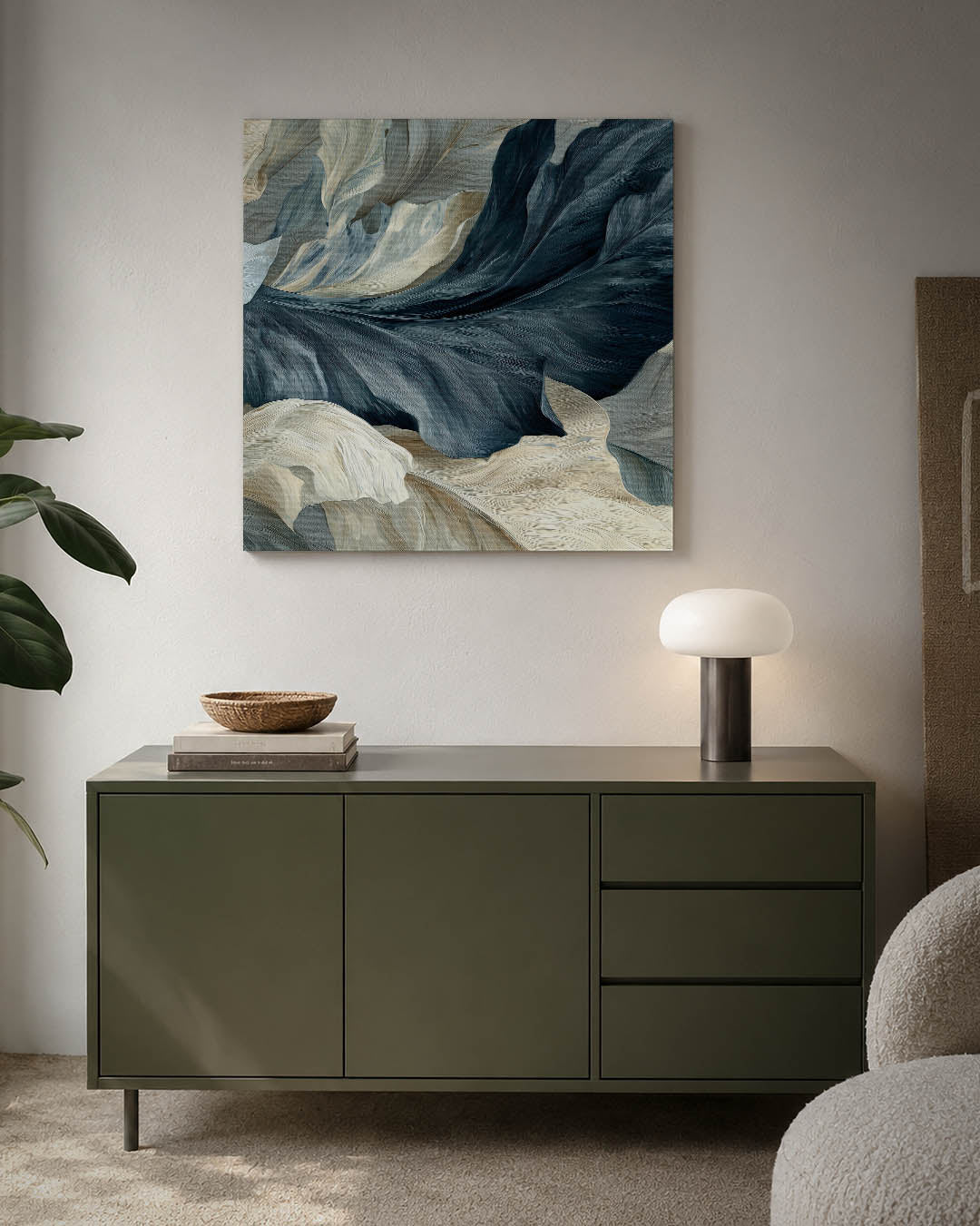 Vloeiende natuurlijke vormen Kunstwerk