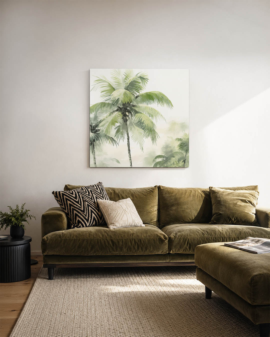 Tropische palmen Kunstwerk