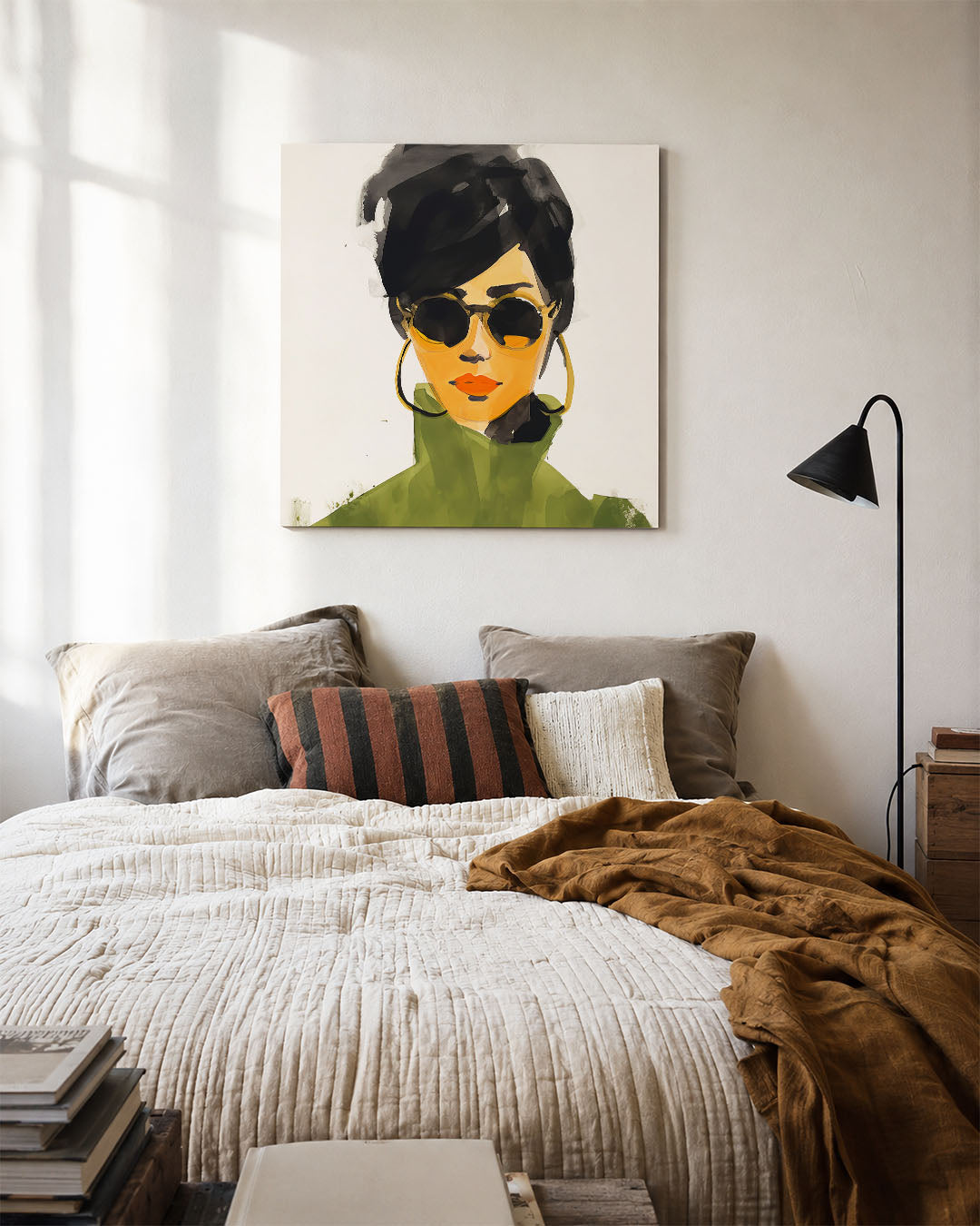 Stijlvolle vrouw Kunstwerk