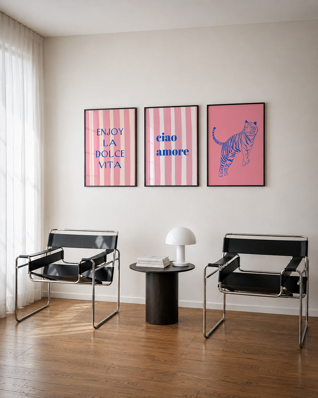 Strepen en woorden Posterset