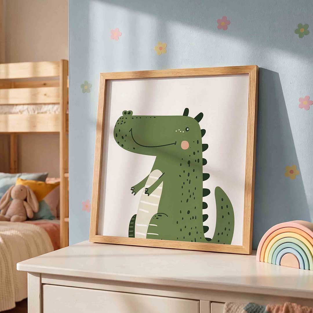 Groene krokodil Poster