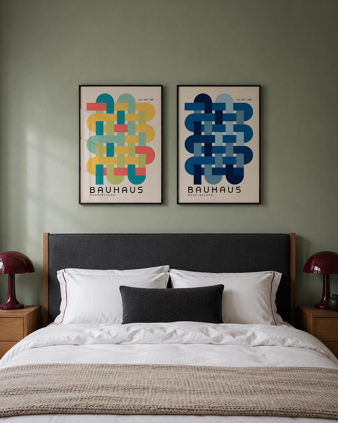 Vlechtwerk en kleur Posterset