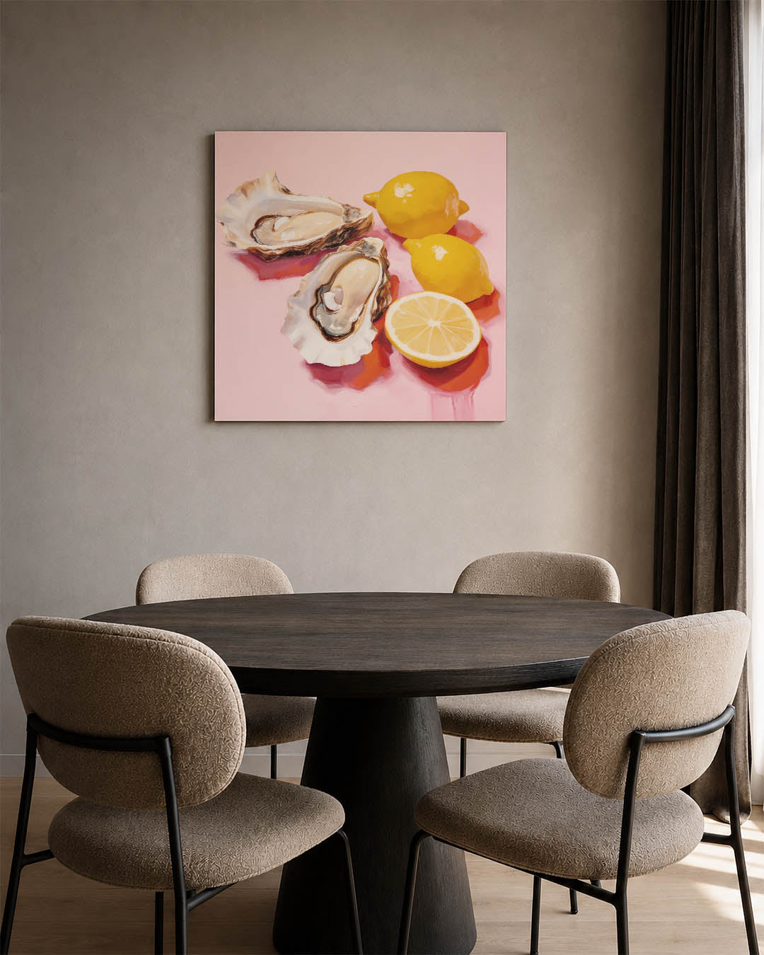 Citroenen en oesters Kunstwerk