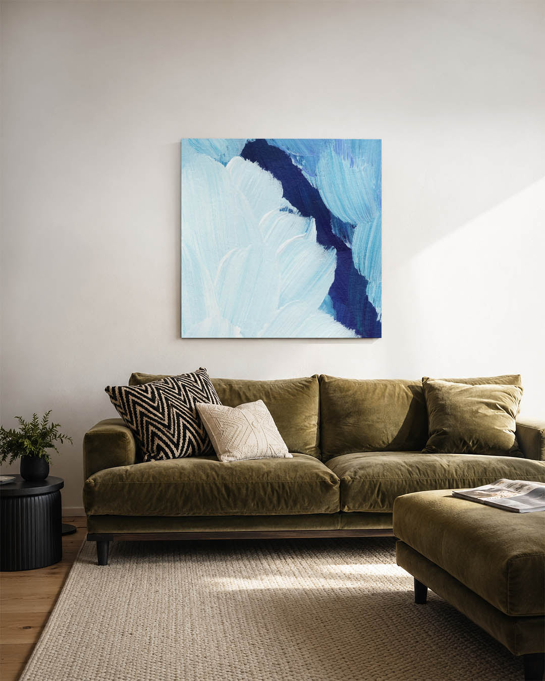Kleurrijke borstelstreken Kunstwerk