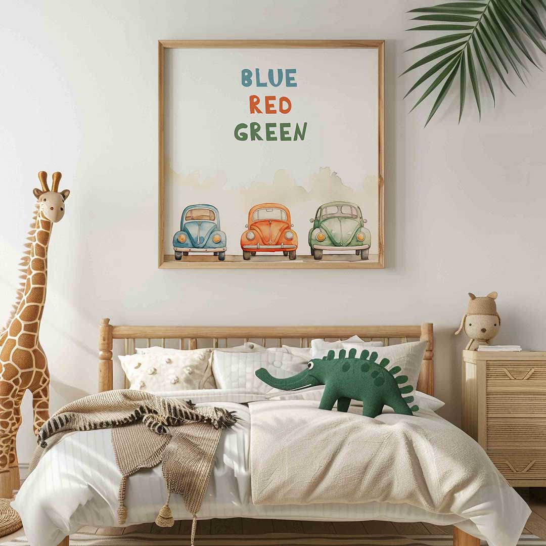 Gekleurde auto's Poster