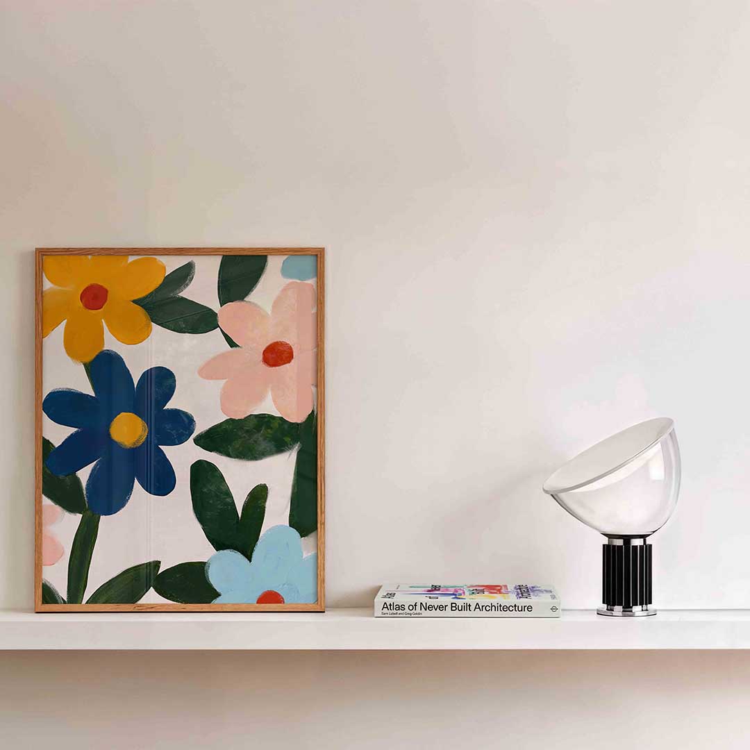 Bloemen en bladeren Poster