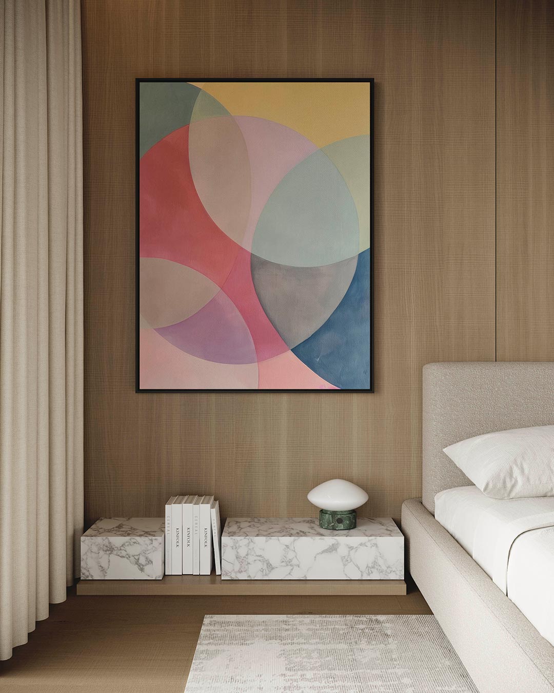 Kleurrijke cirkelpatronen Kunstwerk