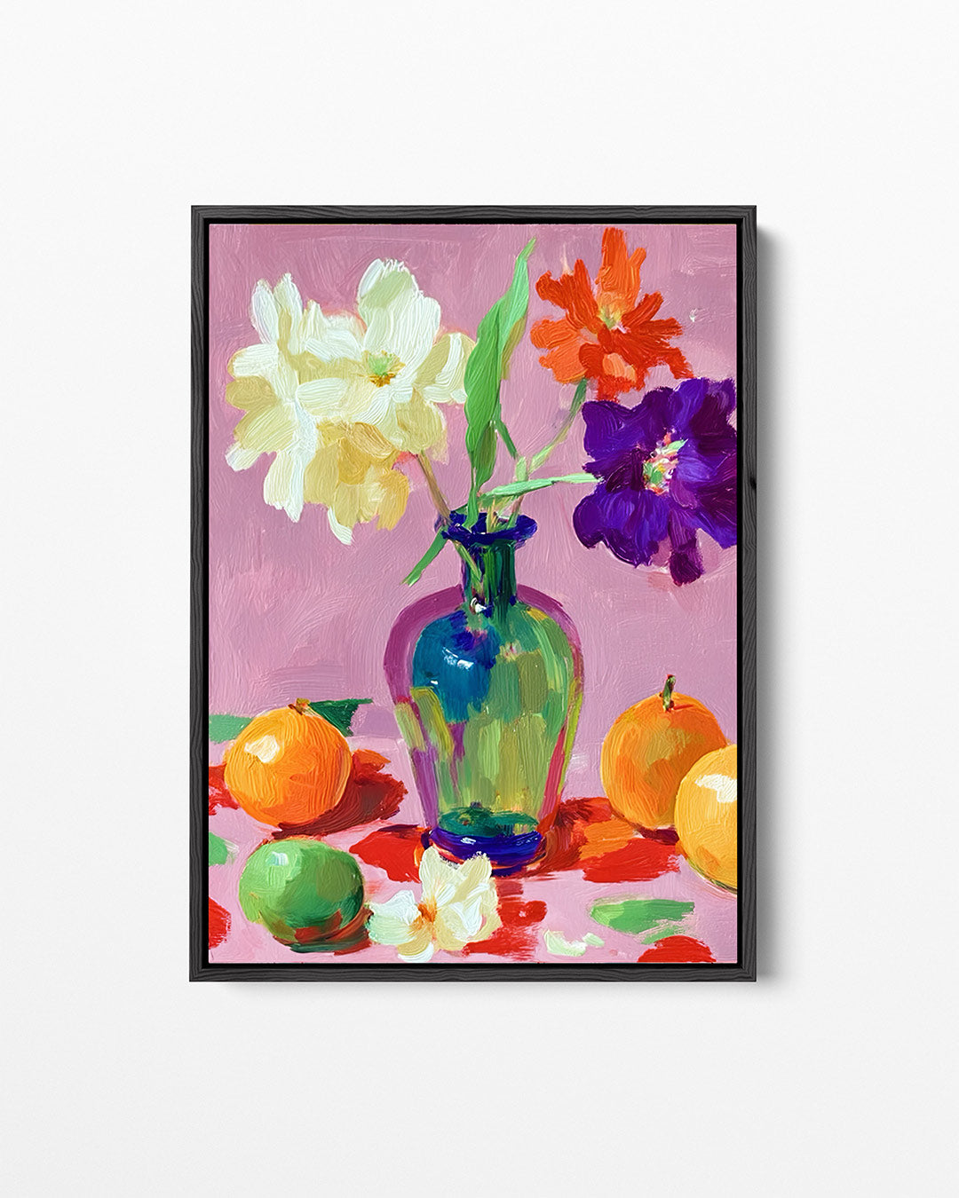Kleurrijke bloemenvorm Kunstwerk