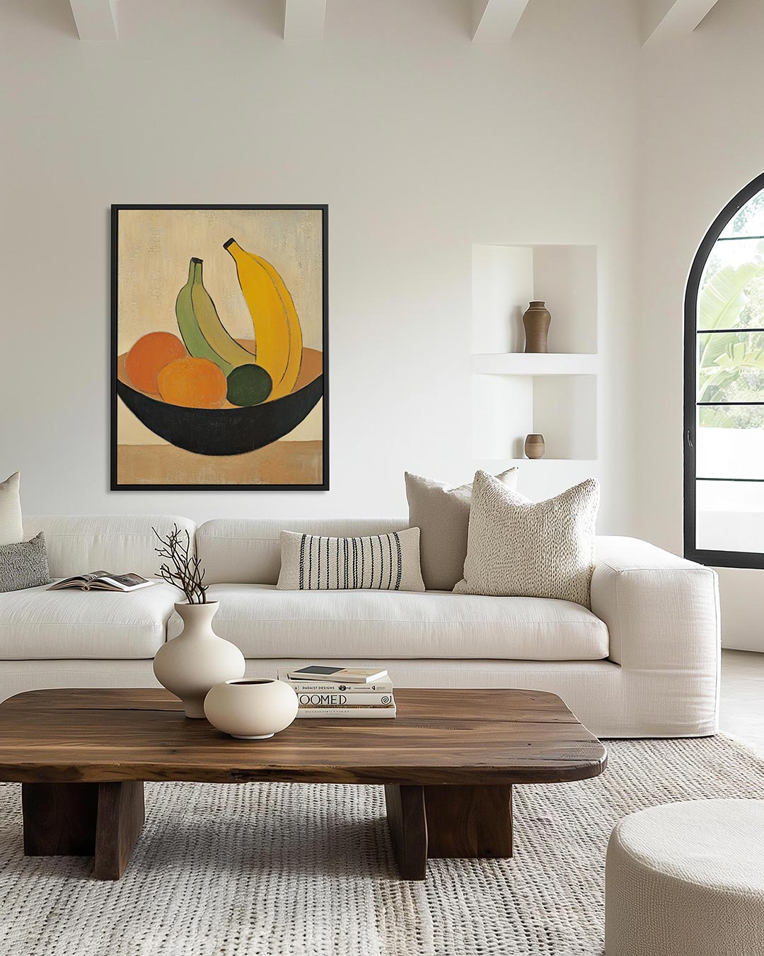 Fruit in schaal Kunstwerk