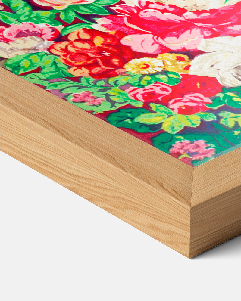 Bloemenpracht op een Hemelsblauwe Achtergrond Poster-WallArtistic