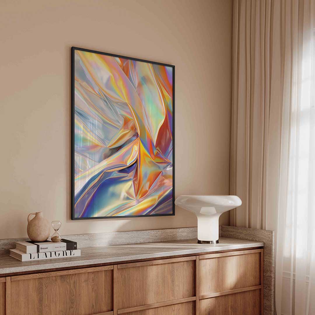Iridescente glans Poster