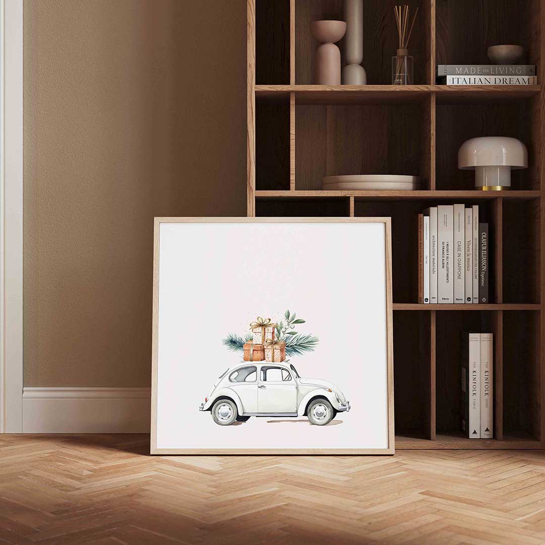 Auto met cadeaus Poster