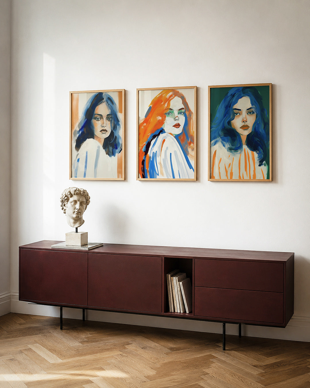 Kleur en portret Posterset