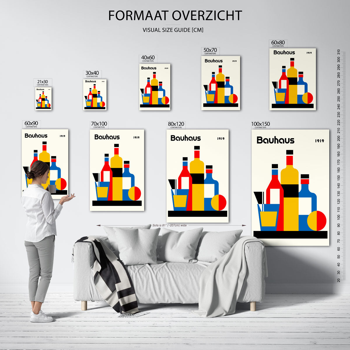 Vormen en kleurvlakken Poster