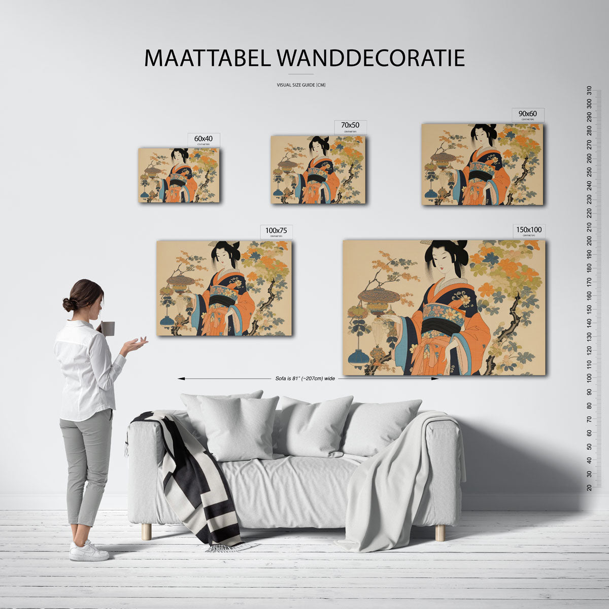 Elegante compositie Kunstwerk