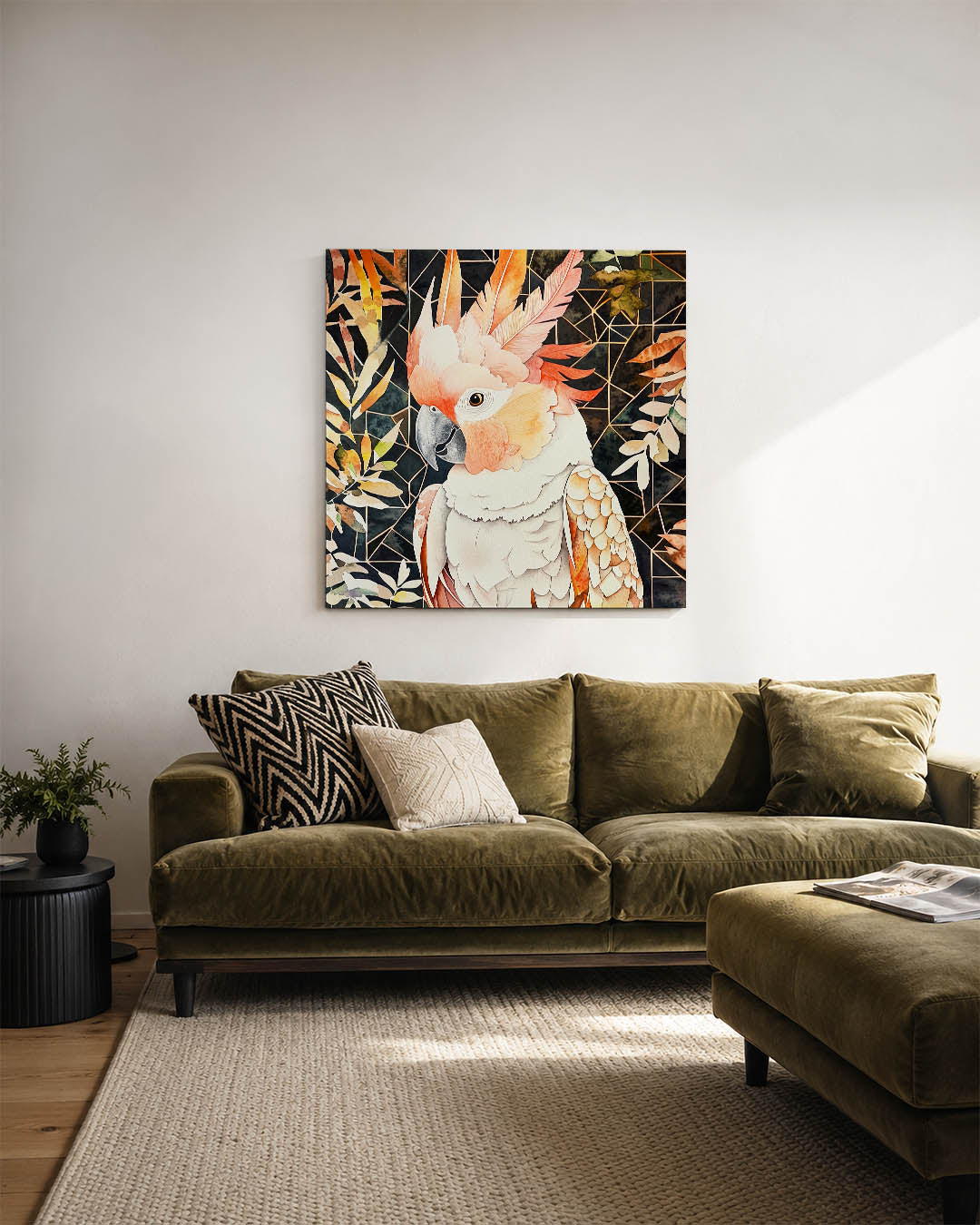 Vogels en geometrie Kunstwerk