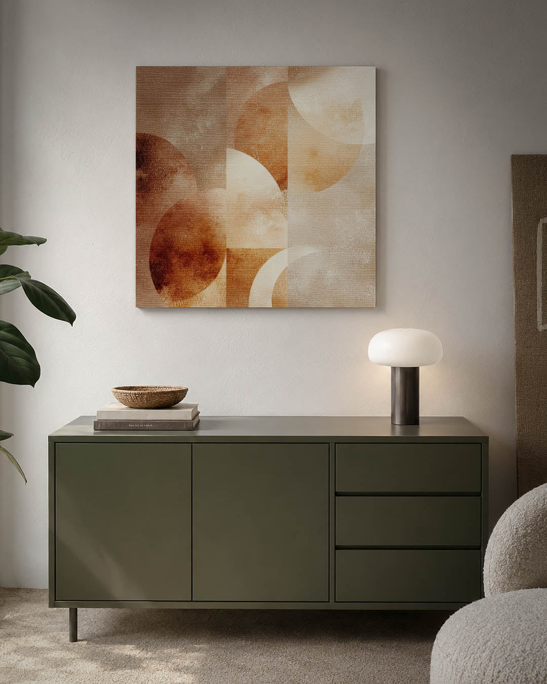Geometrische vormen compositie Kunstwerk