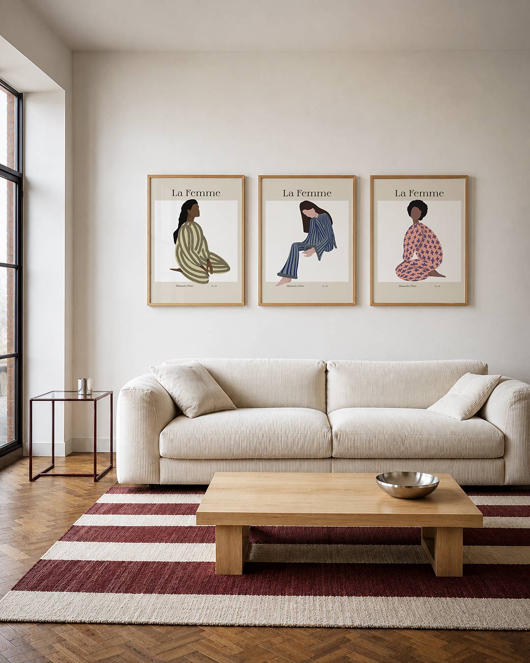 Gestreepte vormen Posterset