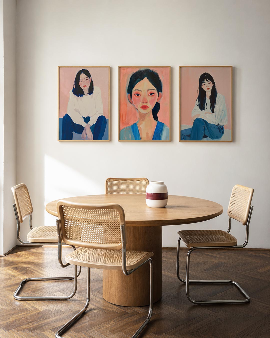 Zachte portretkleuren Posterset