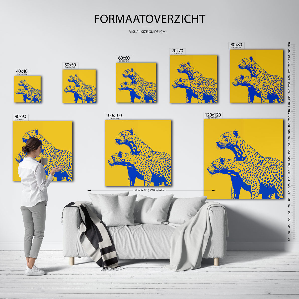 Twee luipaarden Poster