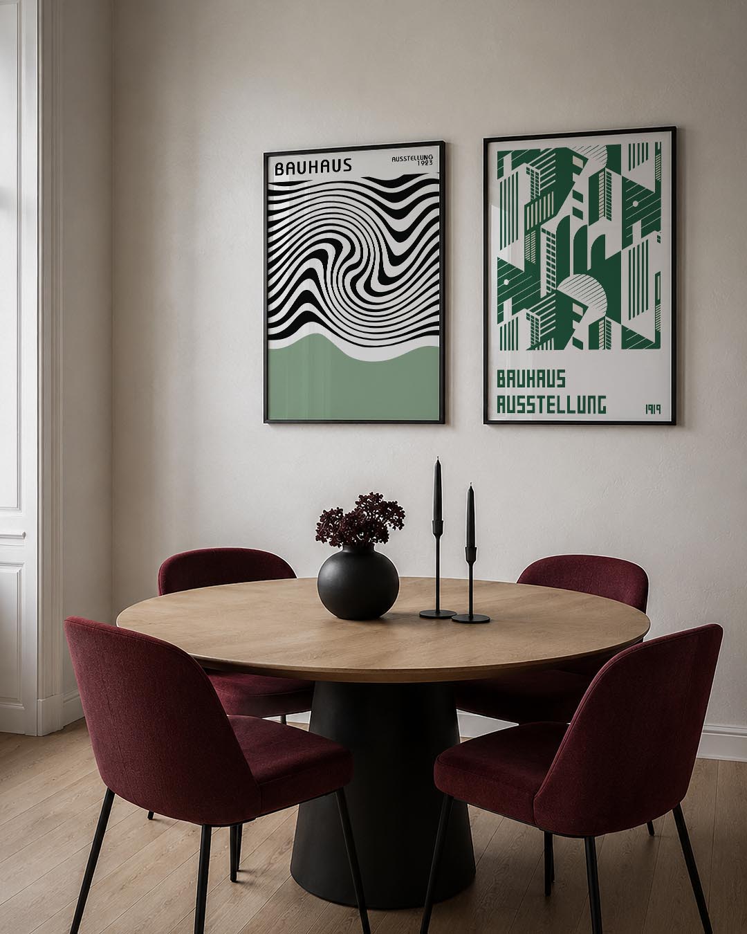 Golvende lijnen Posterset