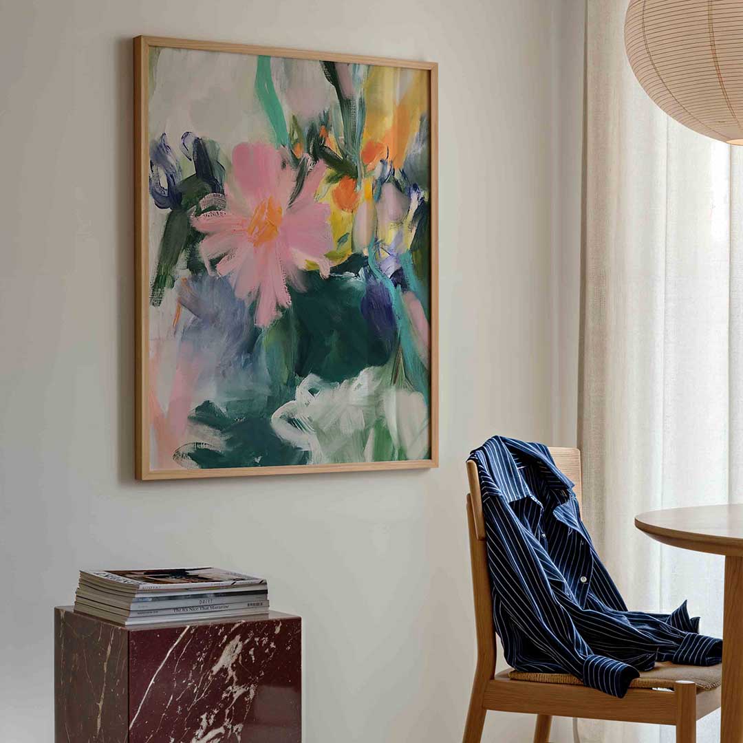 Bloemen en bladeren Poster