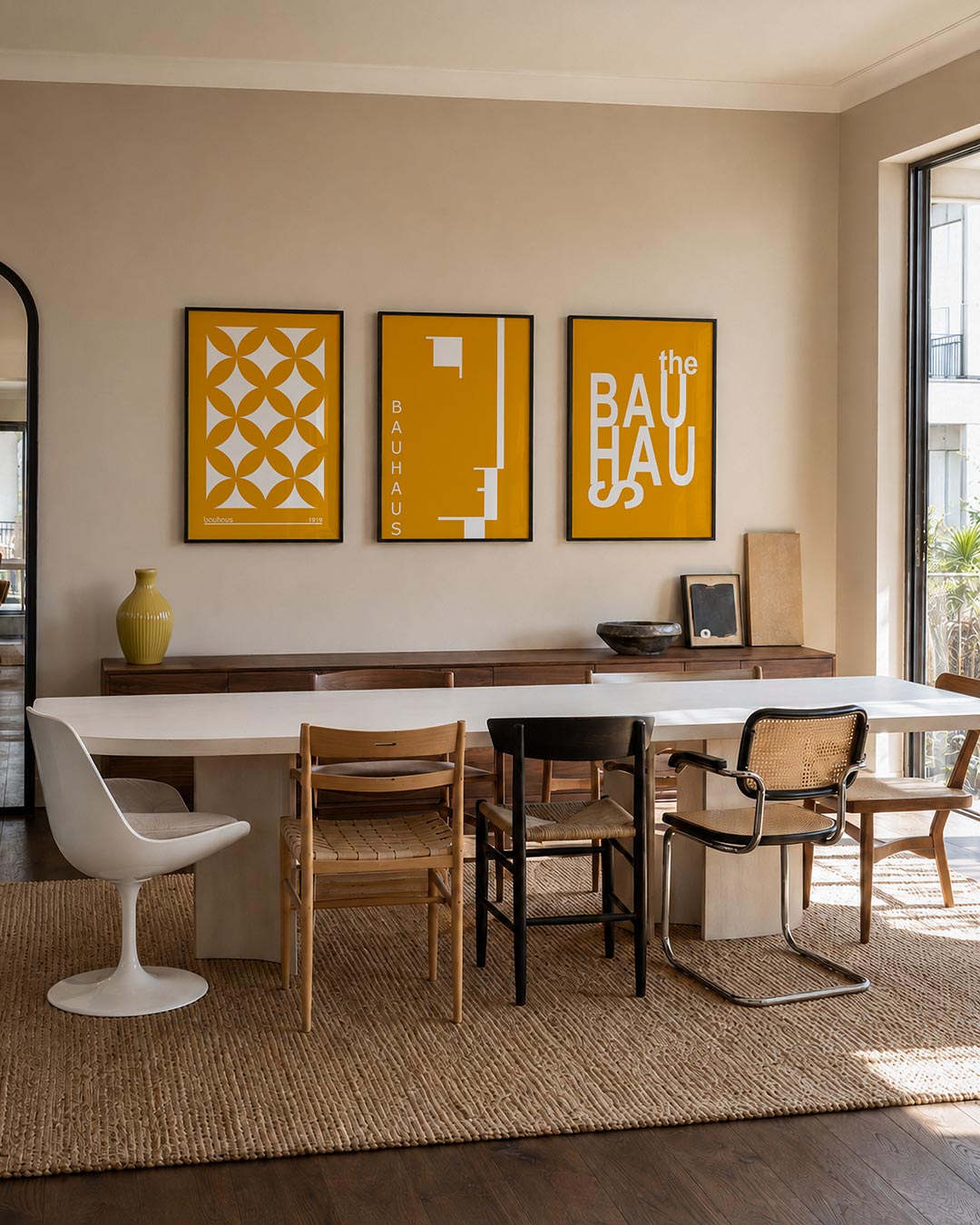 Vormritme en kleur Posterset
