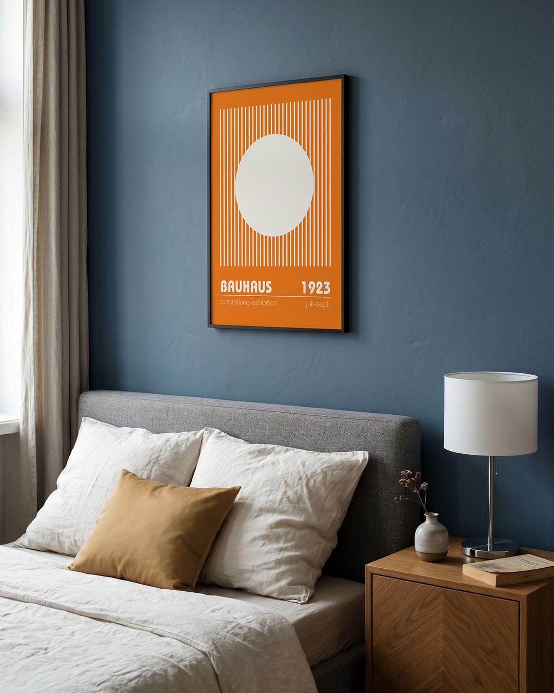 Lijnen en cirkel Poster