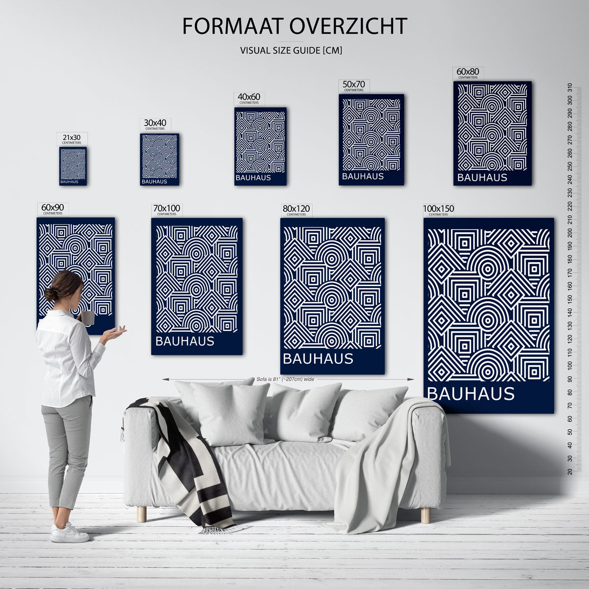 Lijnen en patronen Poster